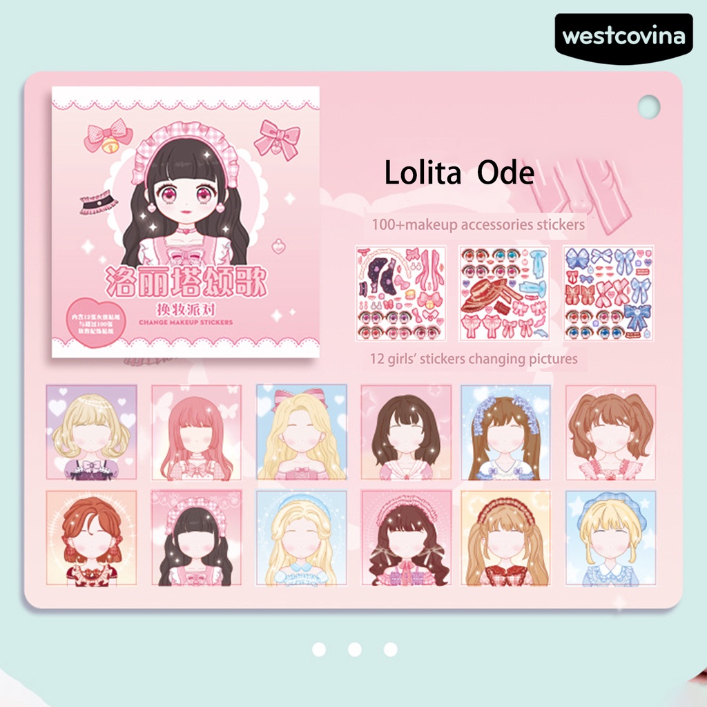 [WSTN]✎Miếng Dán Tự Dính Họa Tiết Công Chúa Dễ Thương Chống Thấm Nước Trang Trí Thủ Công Cho Bé DIY