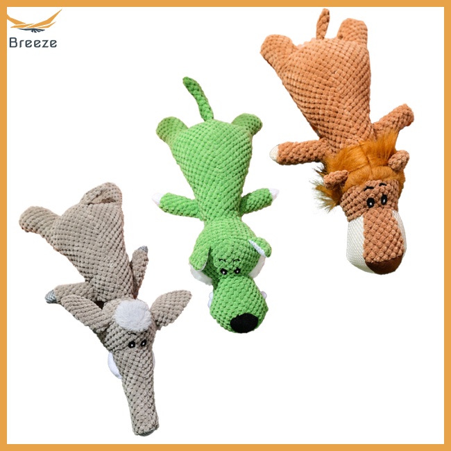 Đồ Chơi Nhồi Bông Hình Động Vật Hoạt Hình Chống Cắn Làm Sạch Răng Cho Thú Cưng