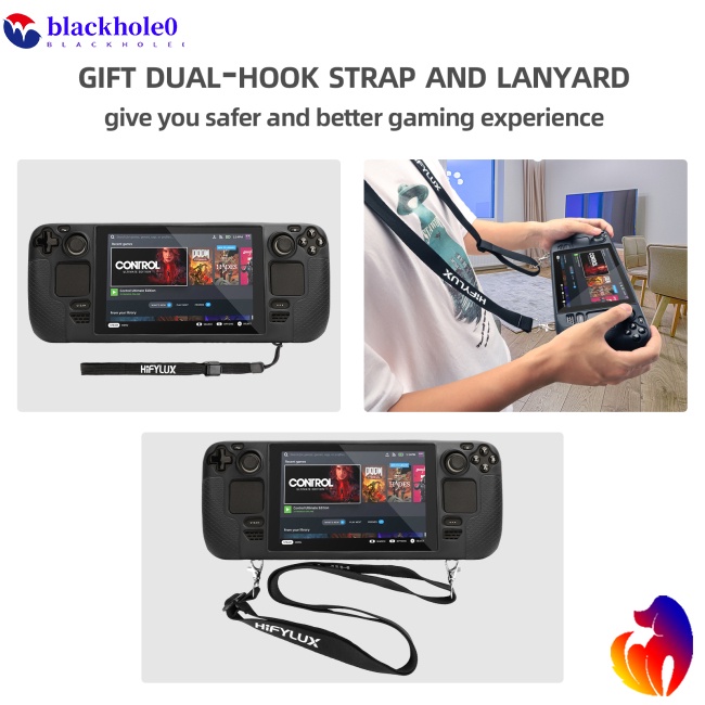 Vỏ Silicon Chống Trầy Chống Trượt Kèm Dây Đeo Dành Cho Bảng Điều Khiển Hơi Nước