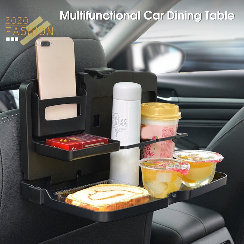 Khay Đựng Đồ Dùng Gắn Lưng Ghế Xe Hơi Chống Mài Mòn Tiện Dụng