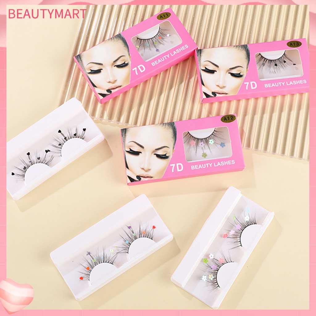 1 Cặp Lông Mi Giả 3D Bằng Sequin Tự Nhiên Có Thể Tái Sử Dụng