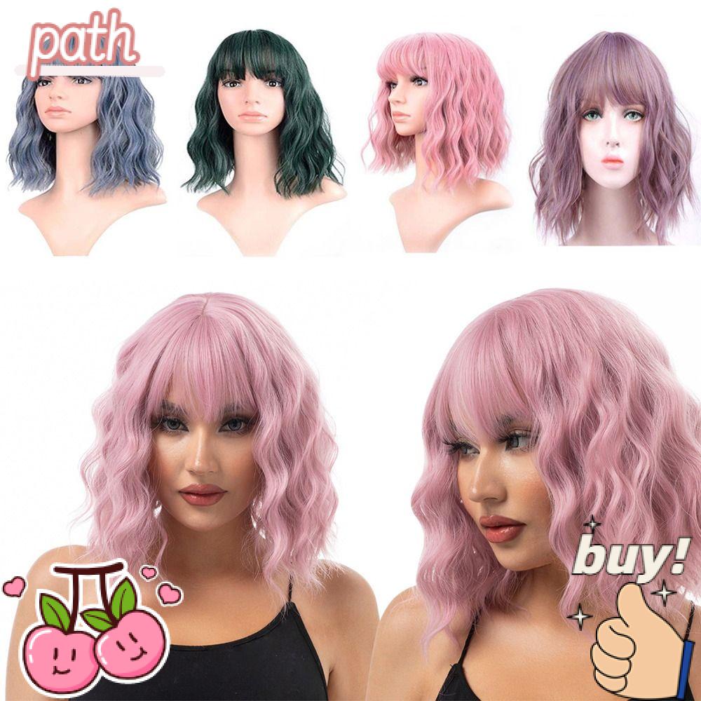 PATH Bộ Tóc Giả Nữ Kiểu Xoăn Dày Chịu Nhiệt Độ Cao