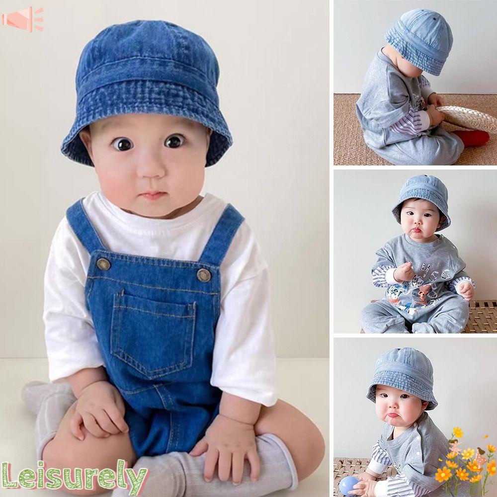 LEILY Mũ Bucket Chất Liệu Denim Cao Cấp Thời Trang Dành Cho Mùa Hè