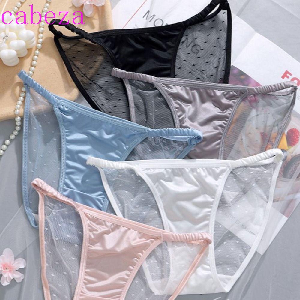 Quần Lót Cotton Phối Ren Lưới Mềm Mại Phong Cách Hàn Quốc Quyến Rũ Cho Nữ