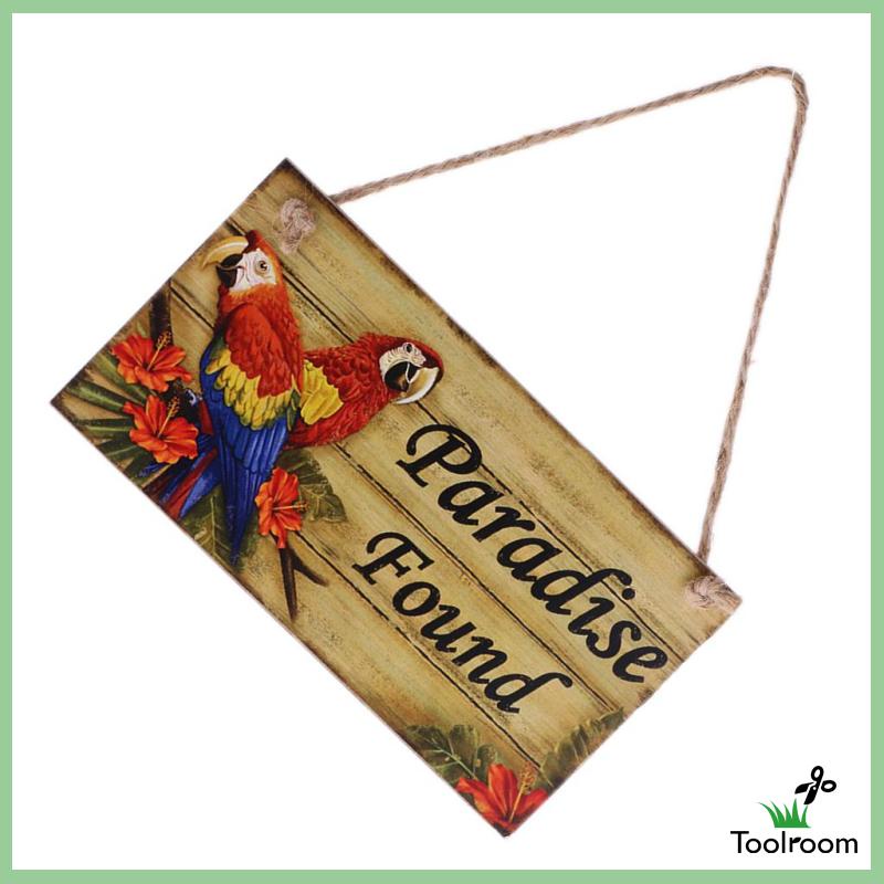 [Toolroom] Bảng Gỗ Phong Cách Vintage Với Bảng Treo Sợi Đay