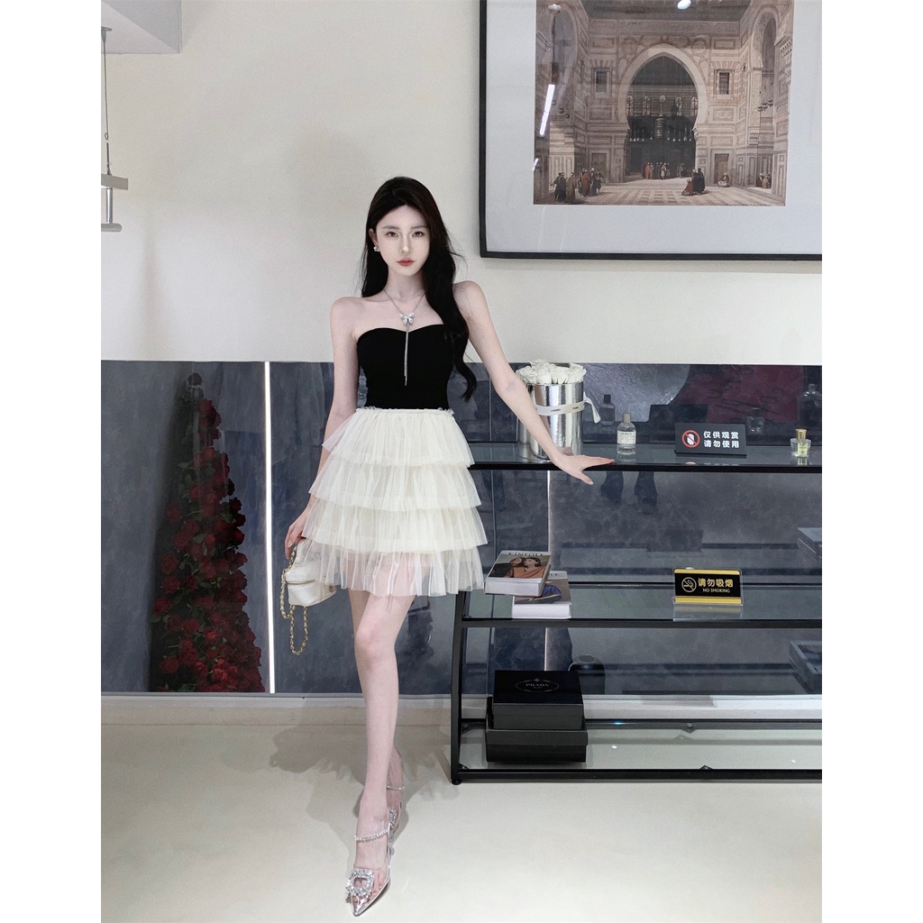 Mới Đầm Ôm Eo Phối Lưới Quyến Rũ Thời Trang Cho Nữ