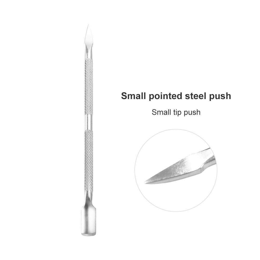 LOMBARD Dụng Cụ Đẩy Biểu Bì Da Chết Làm Sạch Móng Hai Đầu Kích Thước Nhỏ Gọn Dành Cho Bạn Nữ