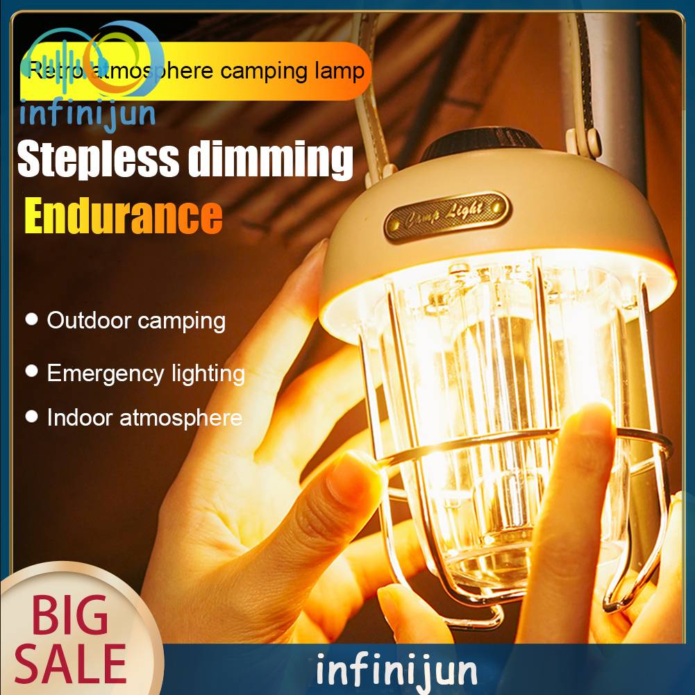 Đèn LED Cắm Trại 3 Chế Độ 2000mAh Chống Nước 270lm