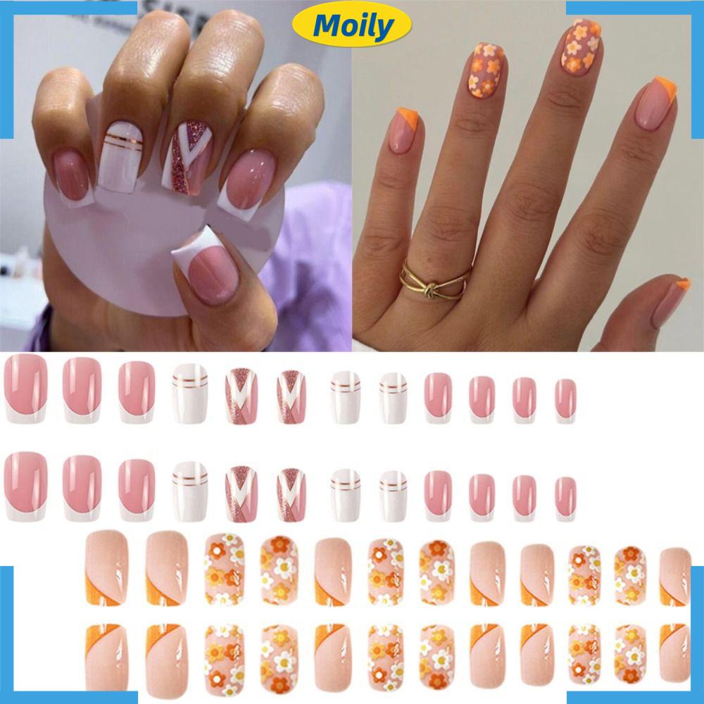 Móng Tay Giả Có Thể Tháo Rời Đầu Vuông Thời Trang Cho Nữ