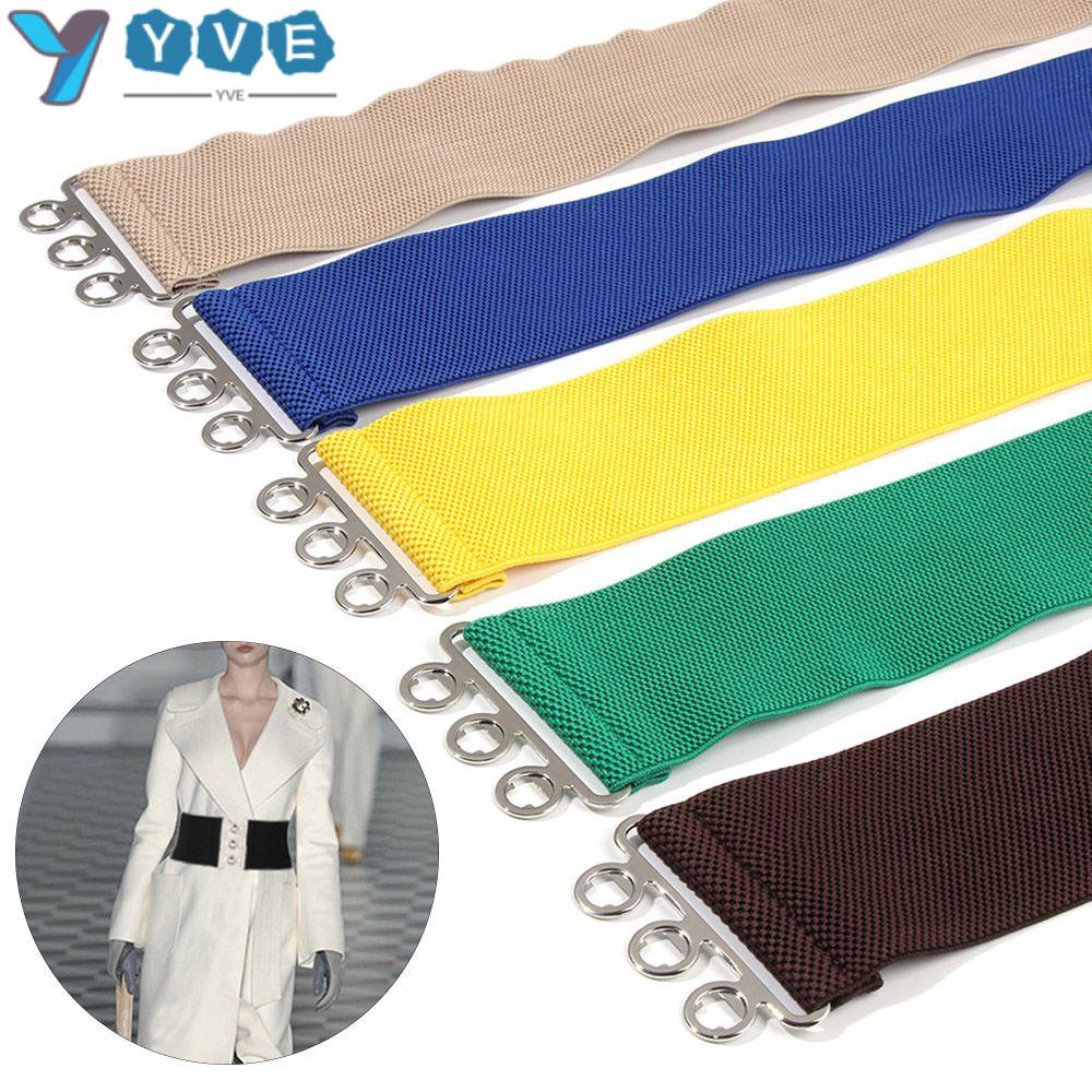 YVE Thắt Lưng Bản Rộng Co Giãn Thời Trang Cho Nữ