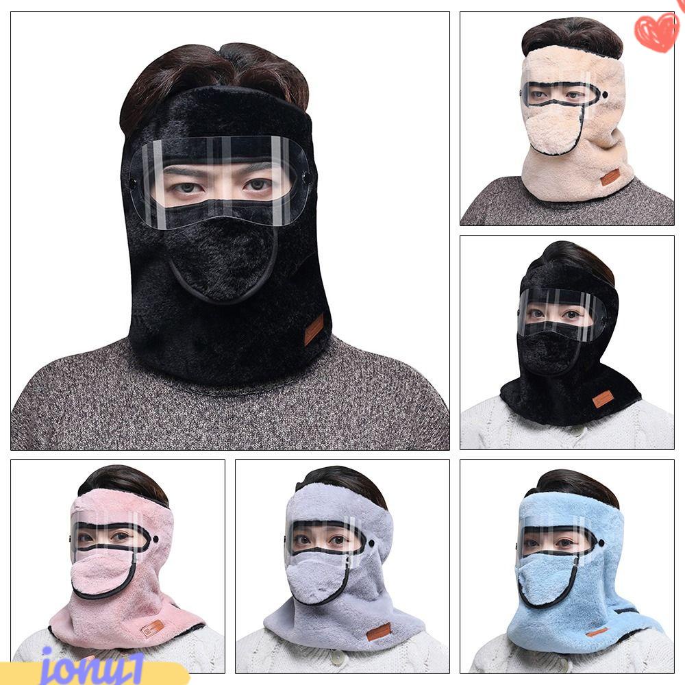JONYE Mũ Lông Cừu Trùm Đầu Giữ Ấm Cổ Chống Gió Chống Lạnh