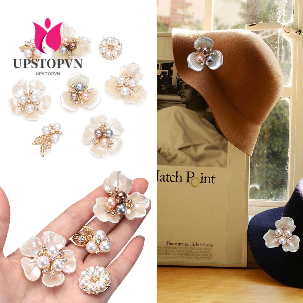 UPSTOPVN 10 Kẹp Tóc Hình Hoa Lấp Lánh