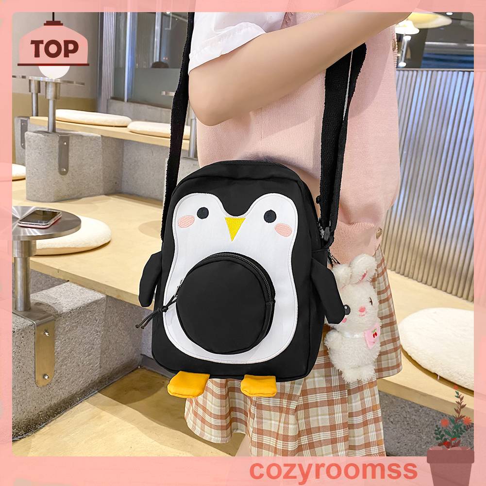 Túi Đeo Chéo Nữ Hình Chim Cánh Cụt Hoạt Hình Đáng Yêu