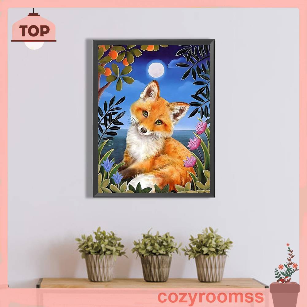 Tranh Đính Đá Kim Cương Toàn Bộ 5D DIY Hình Vẽ Cáo