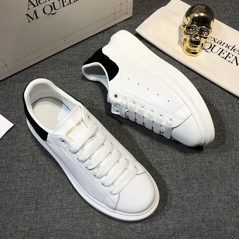 Giày thể thao 𝐌𝐂 𝐐𝐔𝐄𝐄𝐍 bản Đẹp, Giày MCQ Độn Đế 3 Phân Màu Trắng Gót Đen nam nữ Full Bill Box