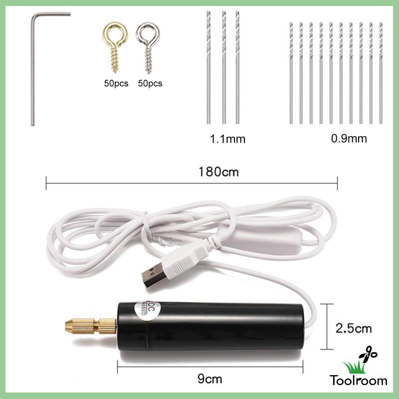 Máy Khoan Điện USB Cầm Tay Bằng Nhựa Resin Phong Cách A