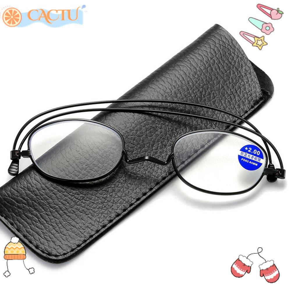 CACTU Kính Đọc Sách Gọng Siêu Nhẹ Phong Cách Vintage Thanh Lịch