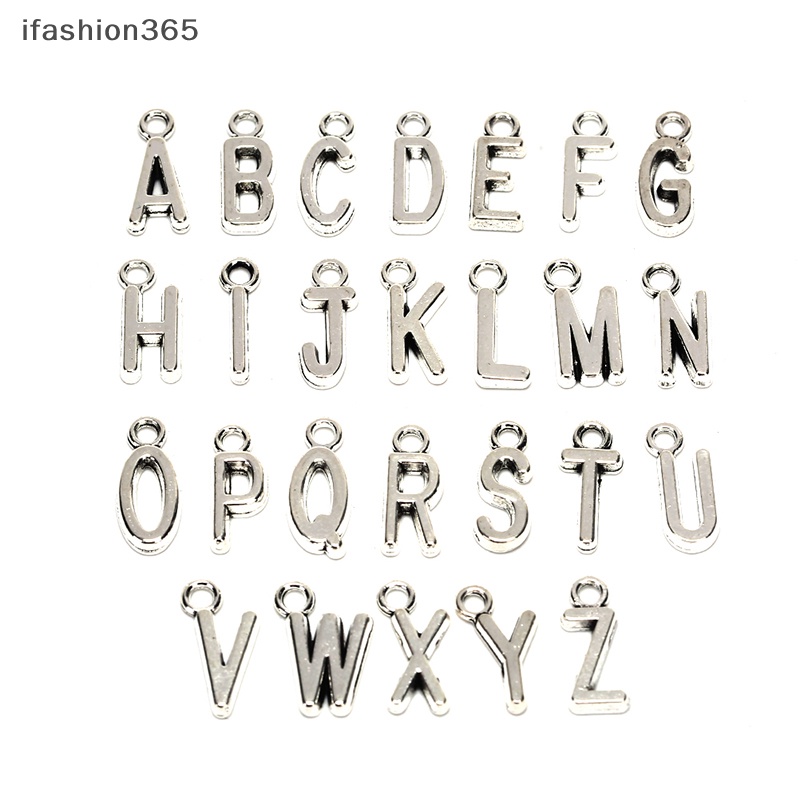 Set 26 Chữ Cái Từ A-Z Màu Vàng / Bạc Dùng Để Làm Trang Sức DIY