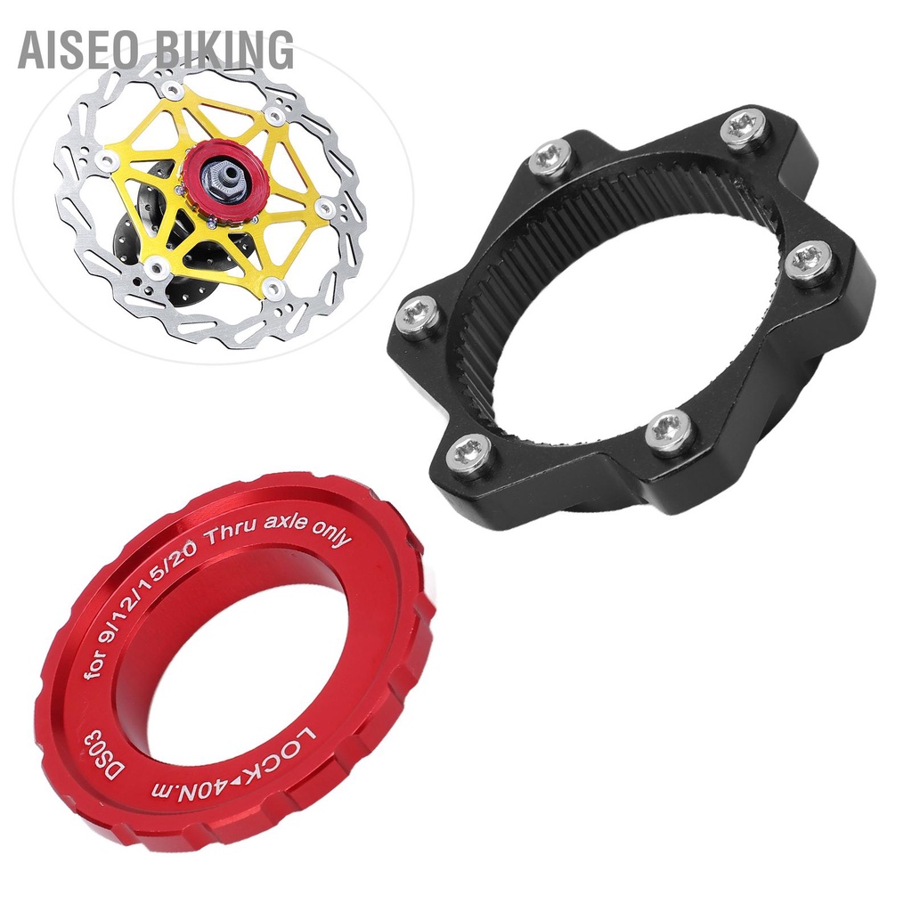 MEIJUN Centerlock đến 6 Bu Lông Lắp Adapter Khóa Hợp Kim Nhôm Trục HUB cho Thru Hub Aiseo Biking