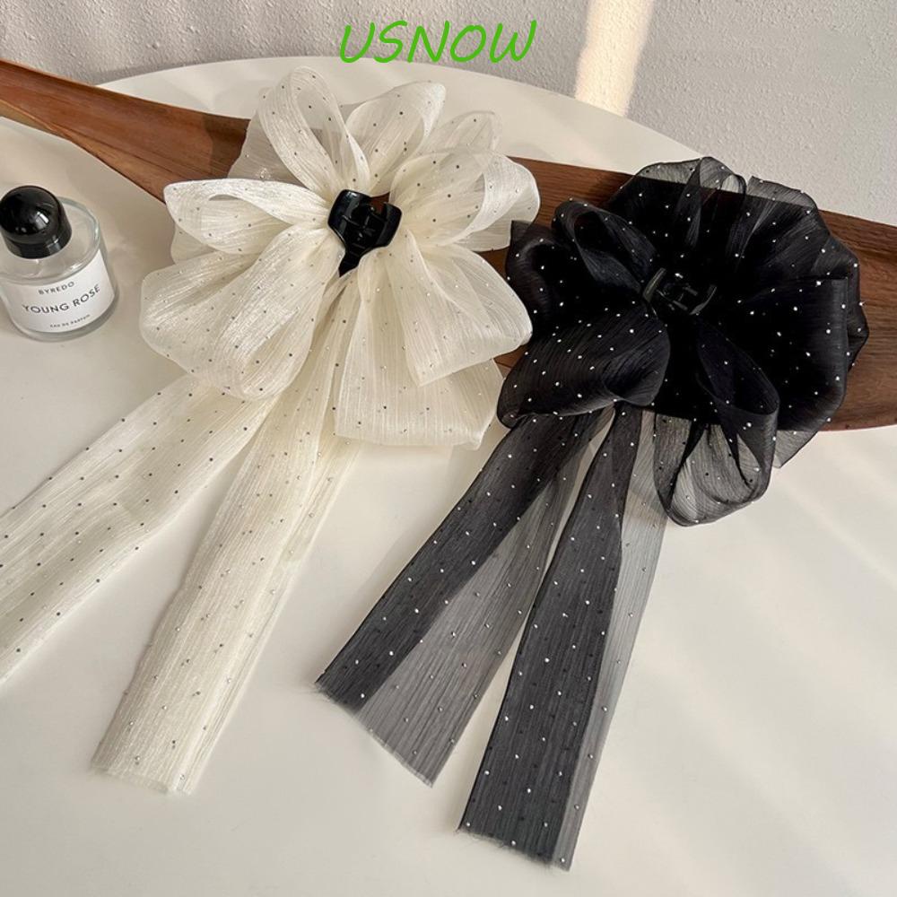 Kẹp Tóc Lưới Ruy Băng Hai Mặt Hình Cá Mập Phong Cách Hàn Quốc Cho Đám Cưới