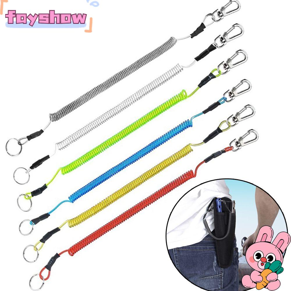 FAY Dây Lò Xo Nhựa Co Giãn 1.2m / 1.5m Gắn Điện Thoại Chống Thất Lạc