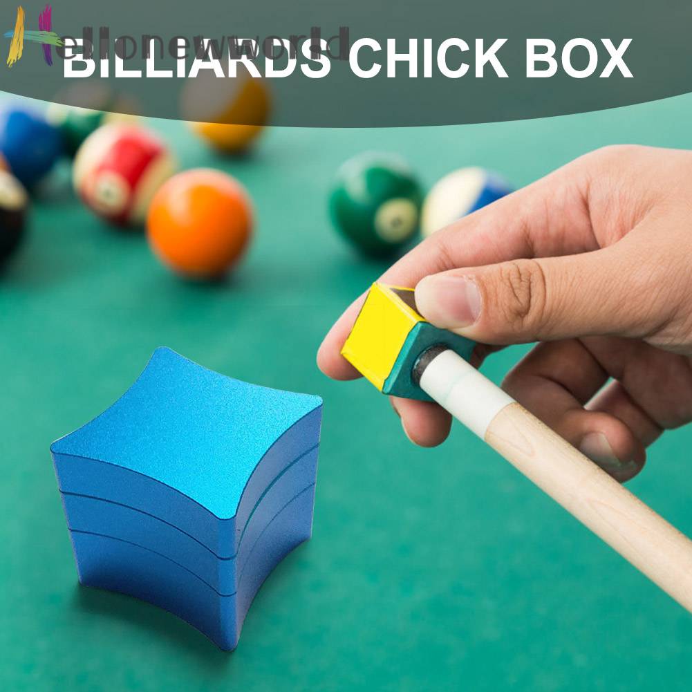 Hộp Phấn Đánh Bida Kim Loại 3 Tầng Siêu Bền Tiện Dụng