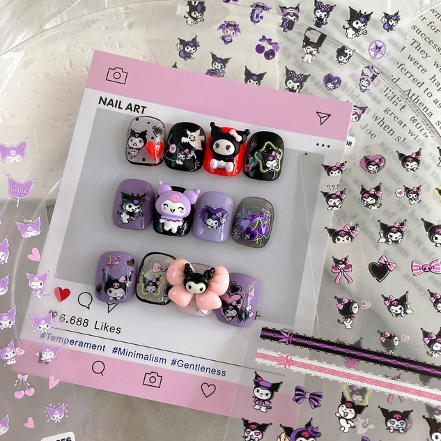 Charm Thú Hoat Hình KUROMI Trang Trí Móng Tay Đáng Yêu