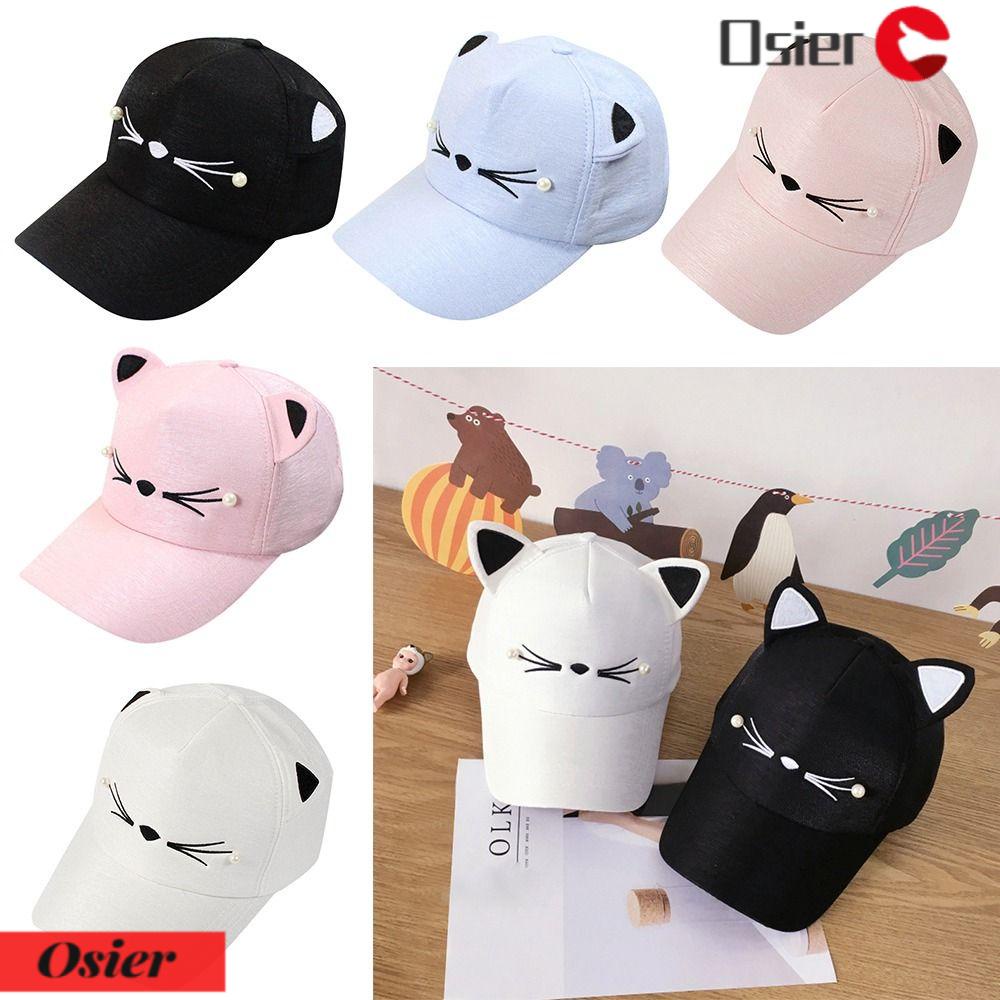OSIER1 Mũ Lưỡi Trai Tai Mèo Thời Trang Cho Người Lớn &amp; Trẻ Em