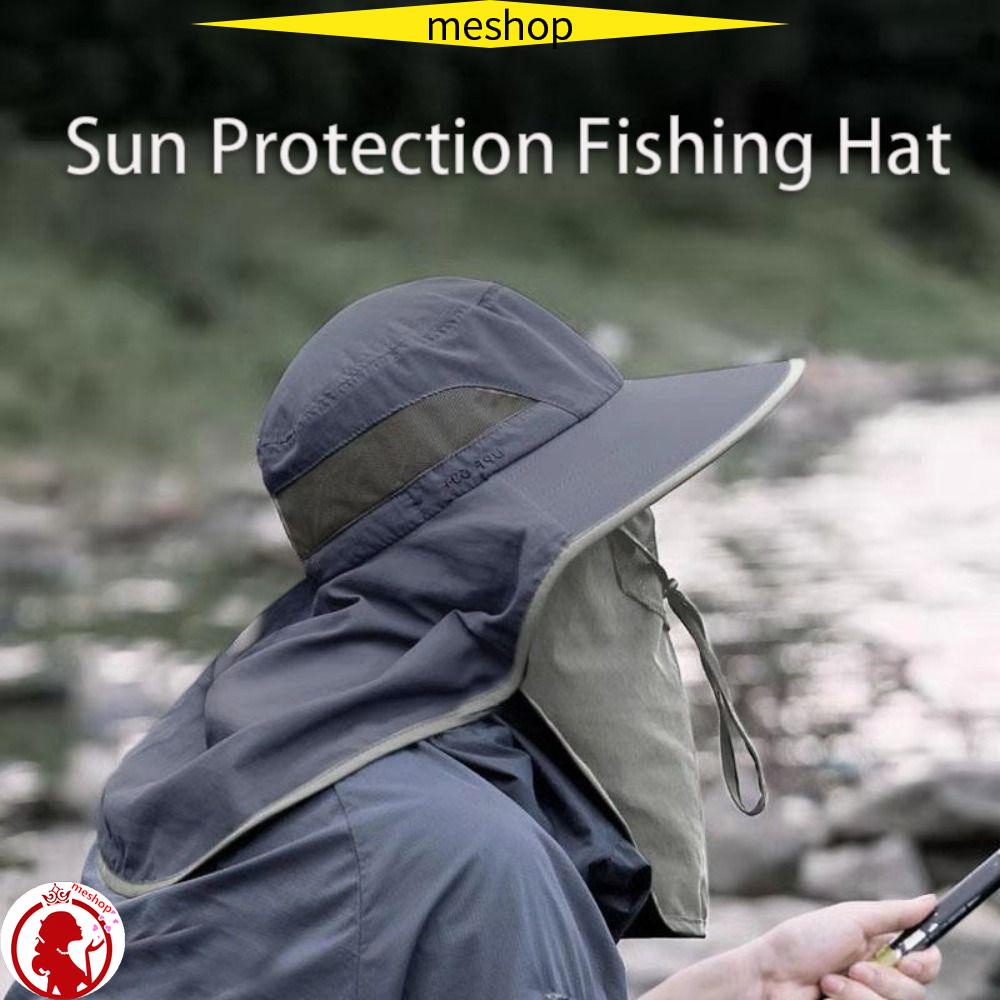 Mũ Panama Che Mặt Và Cổ Chống Tia UV Có Thể Tháo Rời UPF 50 + Cho Nam Và Nữ