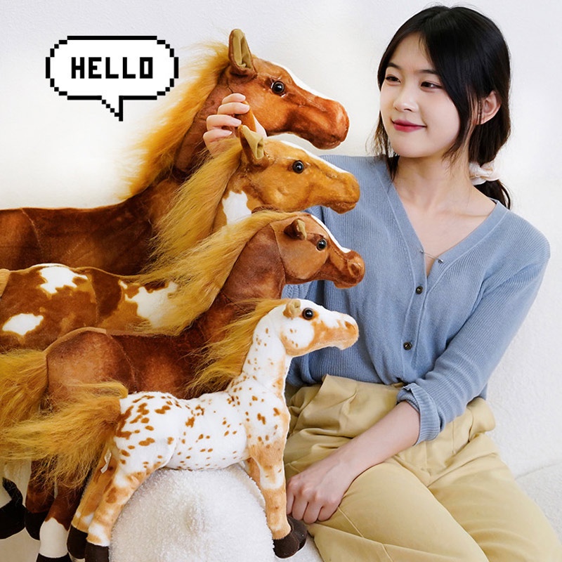Đồ chơi nhồi bông Hình Ngựa Trang Trí Phòng Cho Bé