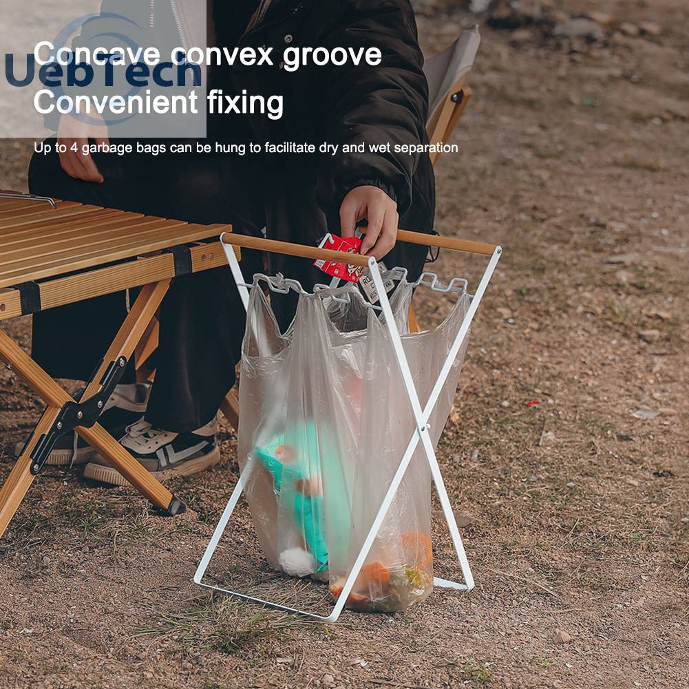 Giá Đỡ Túi Rác Bằng Nhựa Có Thể Gấp Gọn Tiện Lợi Dành Cho Cắm Trại