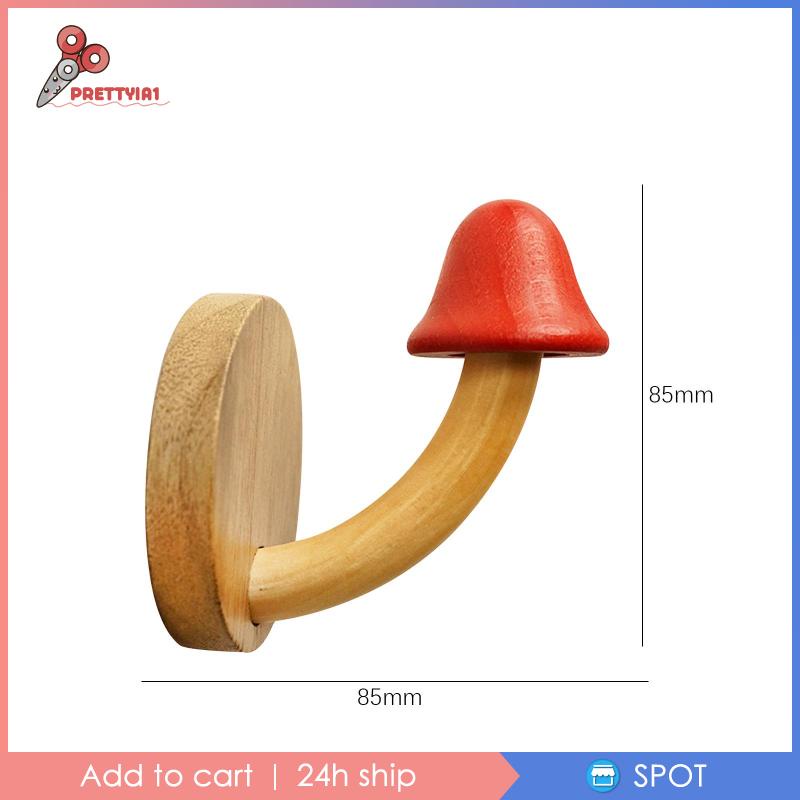 Móc Treo Áo Khoác / Mũ / Túi Xách Bằng Gỗ Kiểu Dáng Dễ Thương Tiện Dụng