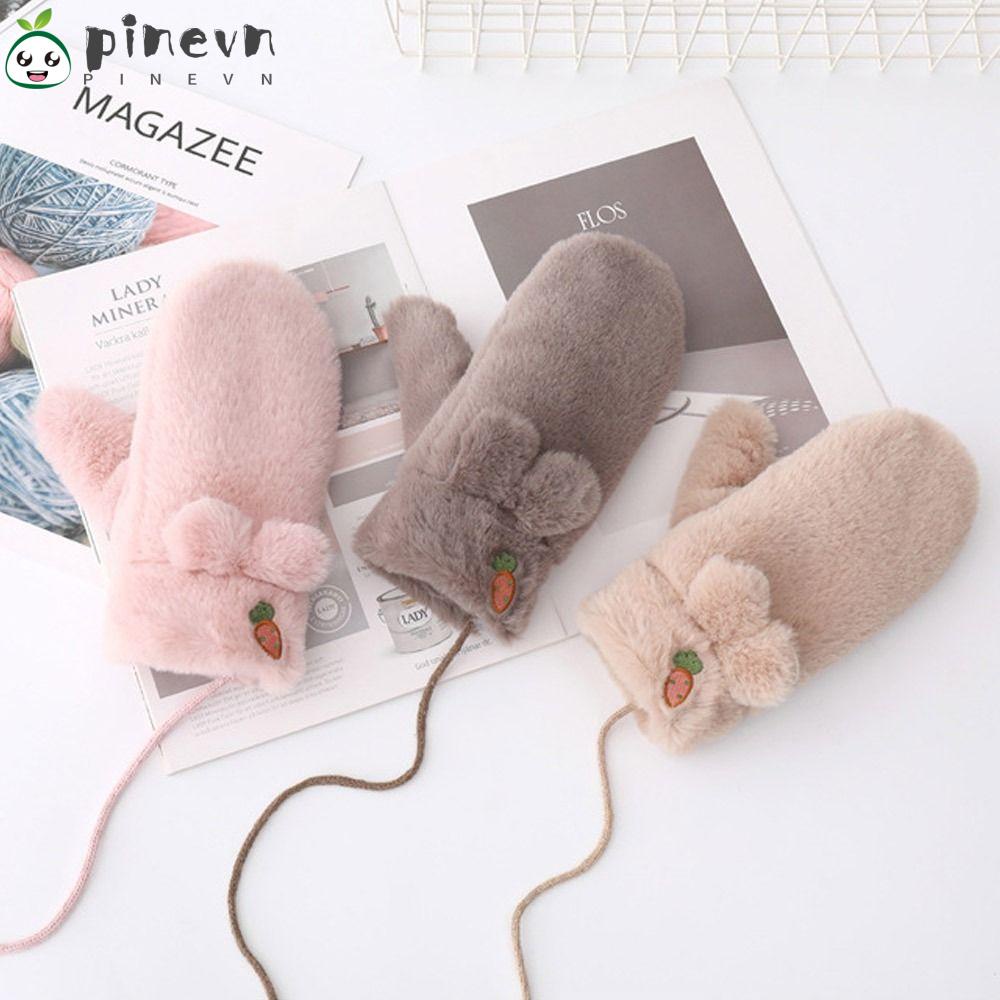 PINEVN Găng Tay Xỏ Ngón Thời Trang Thu Đông ​ Dây Đeo Cổ Cho Học Sinh