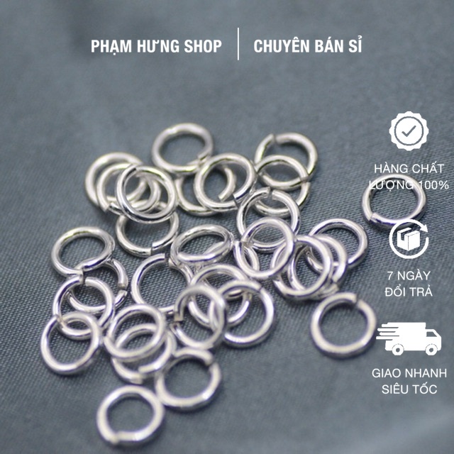 🔥 GIÁ BUÔN 🔥 10 khoen tròn trắng 5mm - PH498