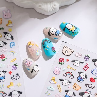 Miếng Dán Trang Trí Móng Tay Họa Tiết 5D Dễ Thương ts1785