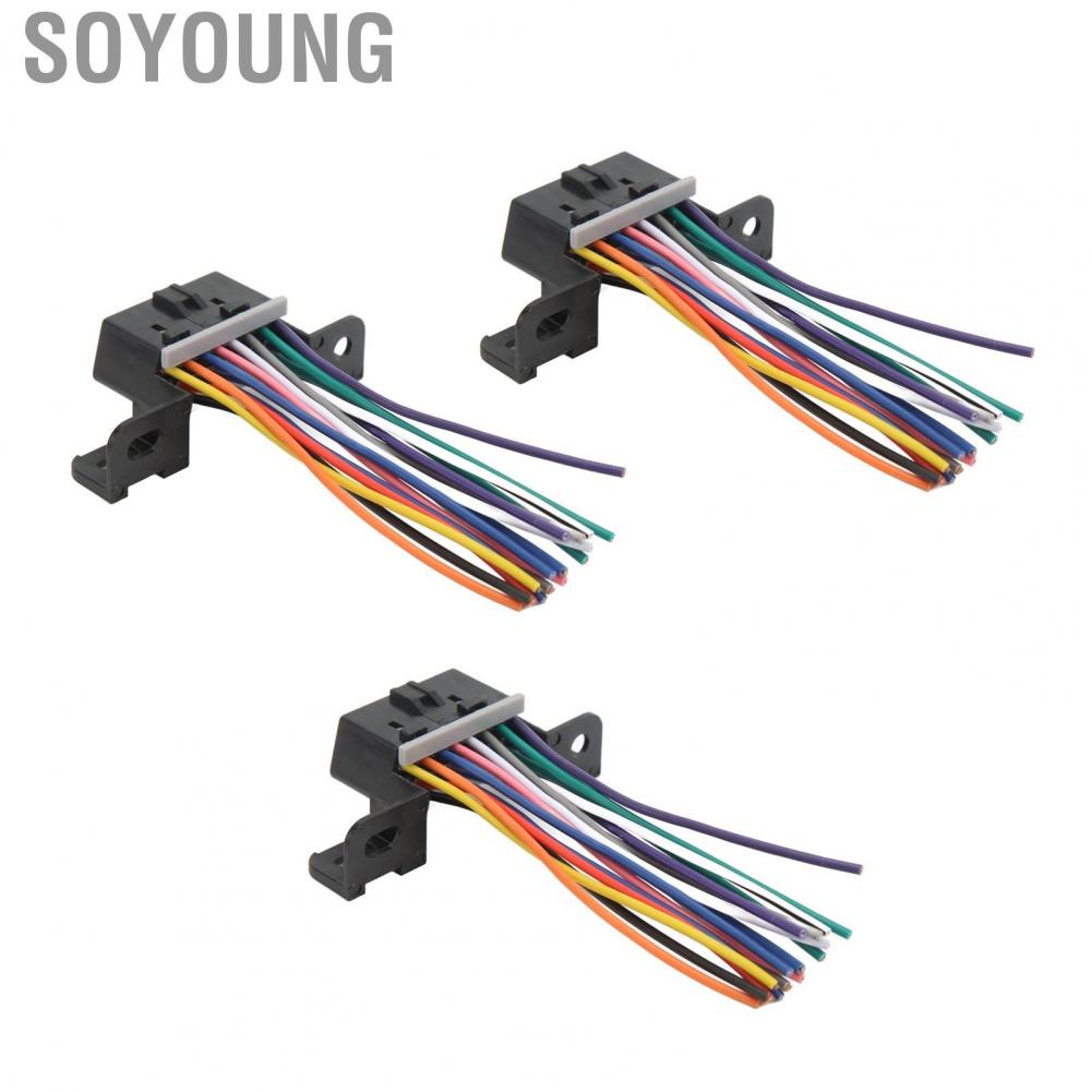 Soyoung Female OBD2 Cable Connector Abrasion Resistant 16 Pin  Aging J1962F Direct Fit Car Diagnostic Plug High Performance for