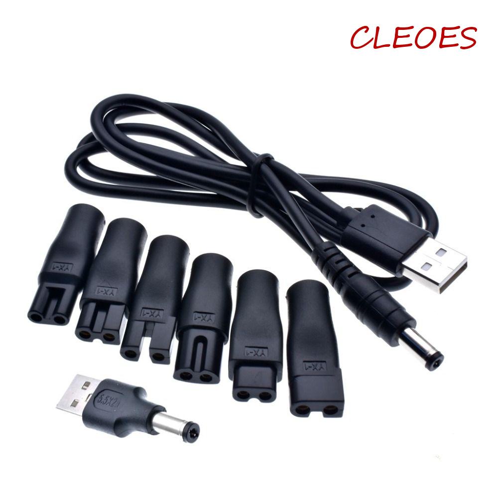 CLEOES Dây Cáp Sạc USB 5V Thay Thế Cho Tông Đơ Cạo Râu