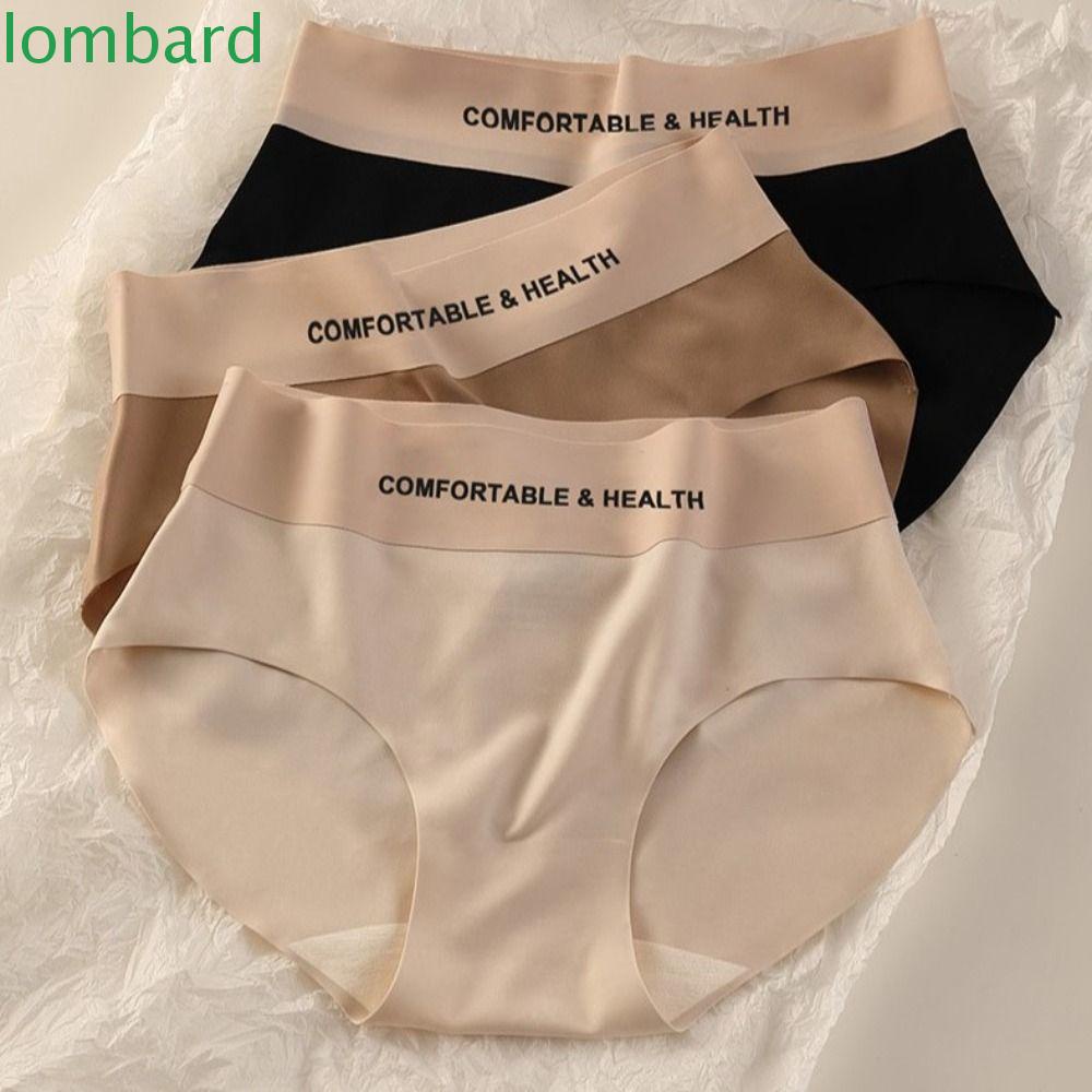 LOMBARD Quần Lót Thể Thao Mềm Mịn Không Đường May Màu Trơn Đơn Giản Phong Cách Hàn Quốc