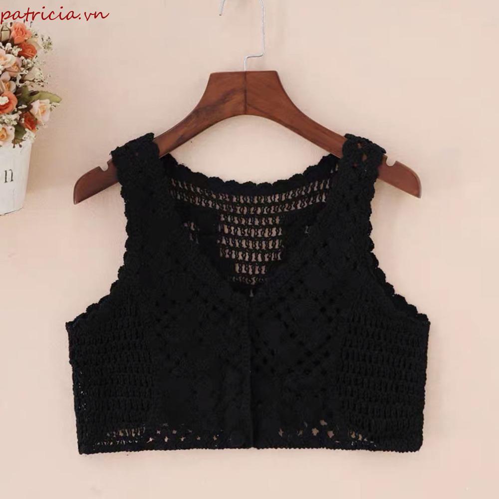 PATRICIA Áo Dệt Kim Hai Dây Cổ Chữ V Thêu Họa Tiết Thời Trang Cho Nữ