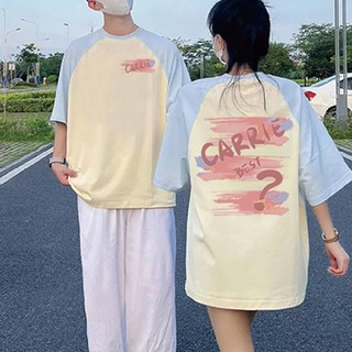 Áo Thun Raglan Tay Ngắn Dáng Rộng In Chữ Vui Nhộn Thời Trang Mùa Hè Cho Nữ