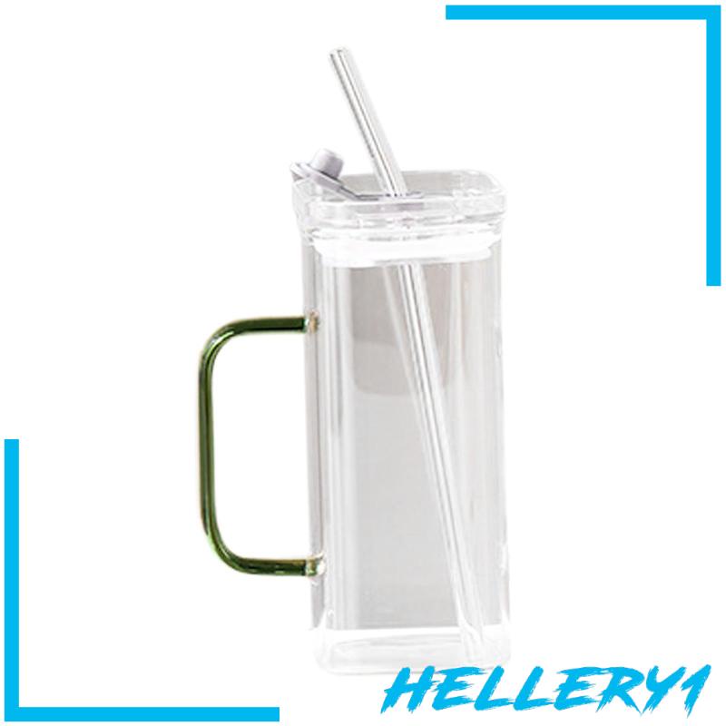 Cốc Uống Nước Trong Suốt Cách Nhiệt Hình Vuông Dung Tích 400ml