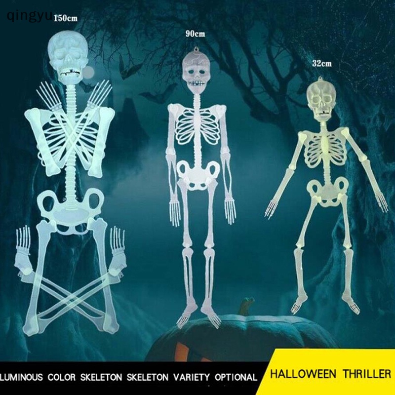 Bộ Xương Người Bằng Nhựa Kích Thước 32 / 90 / 150cm Dùng Trang Trí Tiệc Halloween
