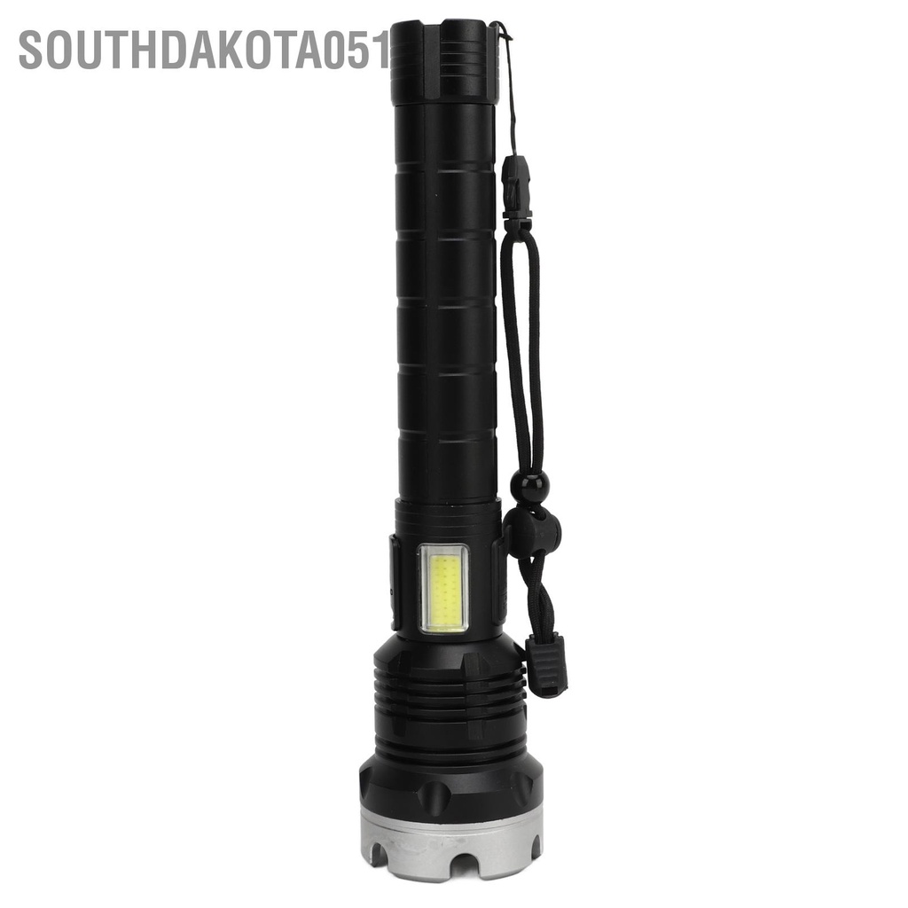 Southdakota051 Đèn Pin Ngoài Trời Siêu Sáng Sạc USB Vỏ Hợp Kim Nhôm Có Thể Thu Vào Chống Nước Cho Du Lịch Cắm Trại