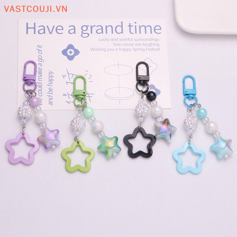 Móc Khóa Thủ Công Hình Ngôi Sao Năm Cánh Màu Gradient VN