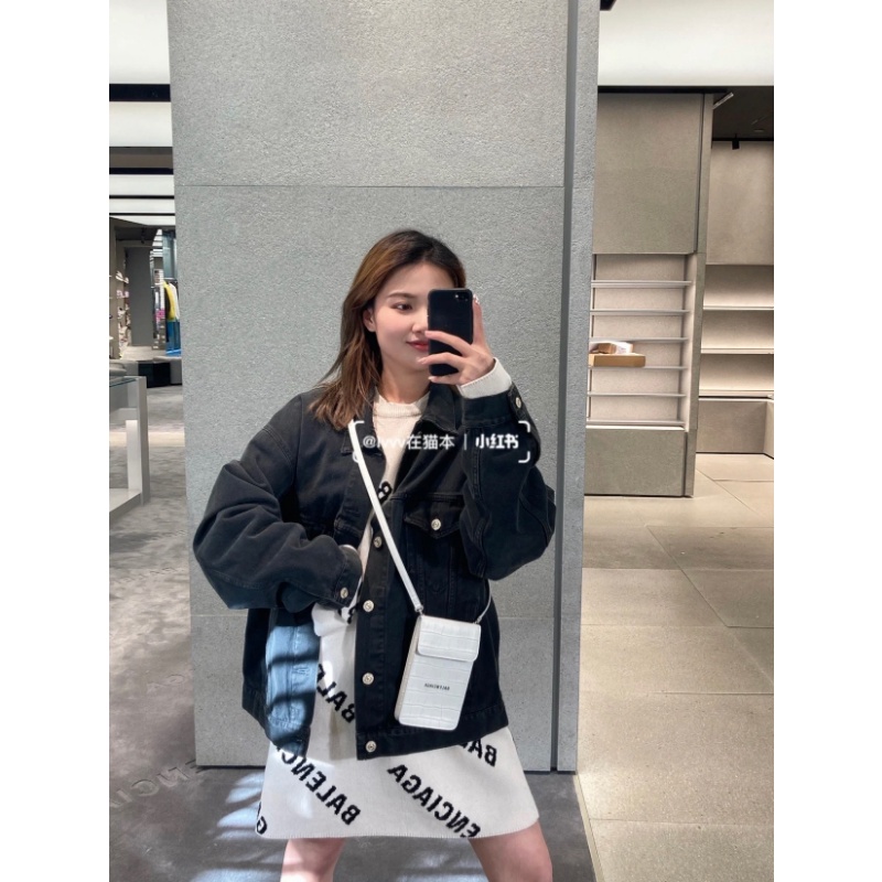 ❤️❤️Hàng Có Sẵn!❤️❤️ Áo Khoác Jean Balenciaga Thời Trang Cá Tính Cho Nam Nữ