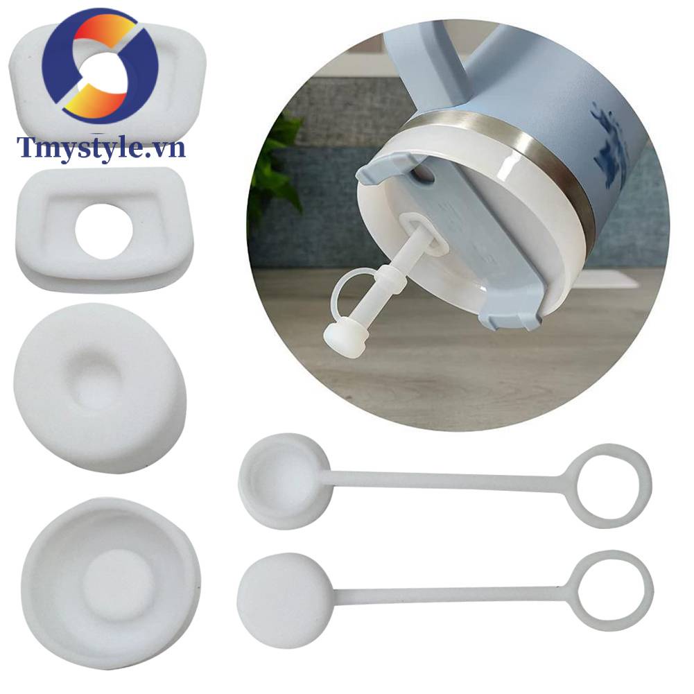 Bộ 6 Nắp Đậy Cốc Nước Bằng Silicone Chống Tràn Tiện Dụng