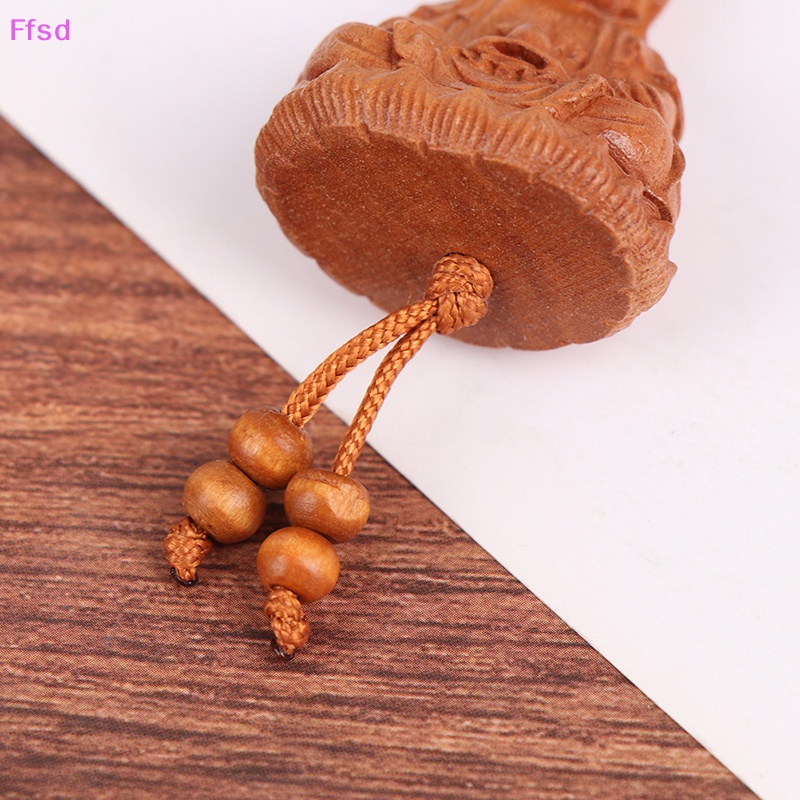 {Ffsd} Mahogany Móc Chìa Khóa Chạm Khắc Ba Chiều Giống Thật * Hàng Bán Chạy