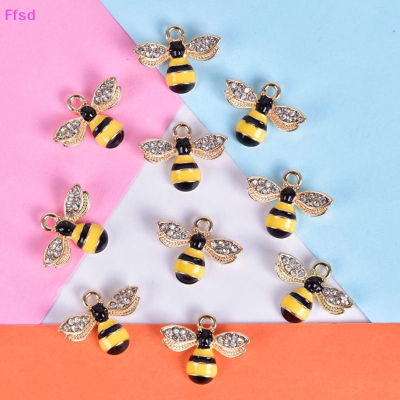 Bộ 10 Mặt Dây Chuyền Hình Chữ Ch Bằng Pha Lê Tráng Men Độc Đáo DIY