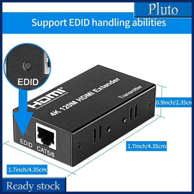 Mới 1 Bộ Mở Rộng 4k 120m Hdmi-compatible Cat5e Cat6 Ethernet Hdmi-compatible Sang Rj45 Audio Edid