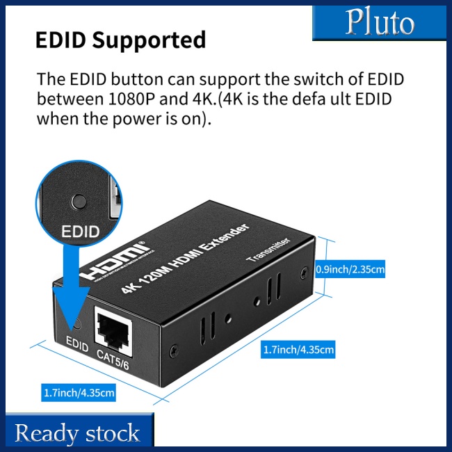 Mới 1 Bộ Mở Rộng 4k 120m Hdmi-compatible Cat5e Cat6 Ethernet Hdmi-compatible Sang Rj45 Audio Edid